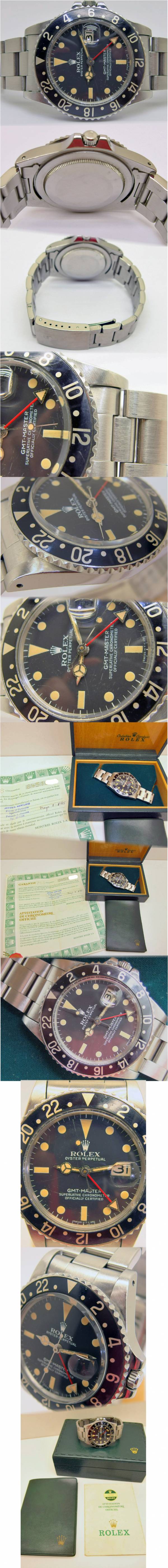 Rolex  Vintage GMT-MASTER matt dial 16750 Full Set 