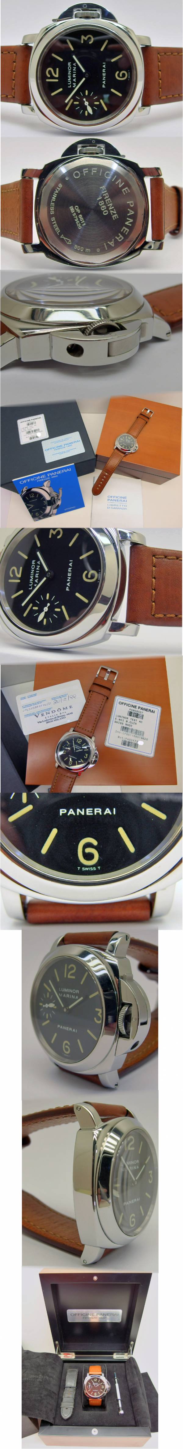 Panerai seltene MARINA 037 Ghost Stahl Full Set 