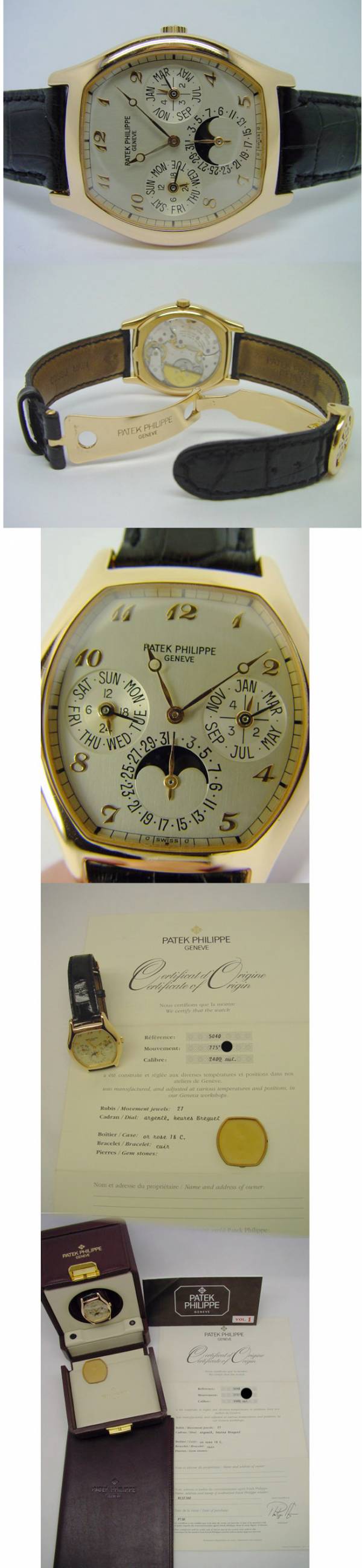 Patek Philippe 5040R Ewiger Kalender Rosegold schönes Set