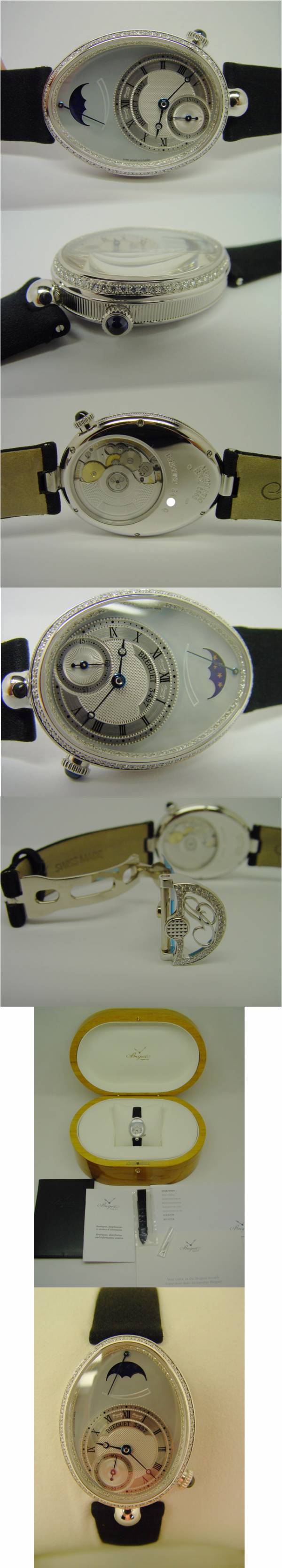 Breguet 8908BB Damenuhr Reine de Naples Weißgold Automatik Full Set