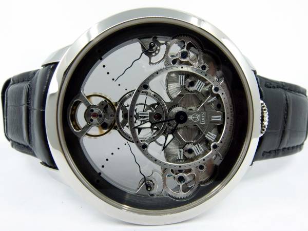 Arnold Son limited TIME PYRAMID in Stahl