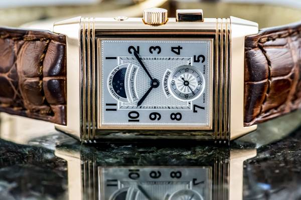 Jaeger-LeCoultre limitierte Reverso Géographique 500 Exemplare Roségold 1998