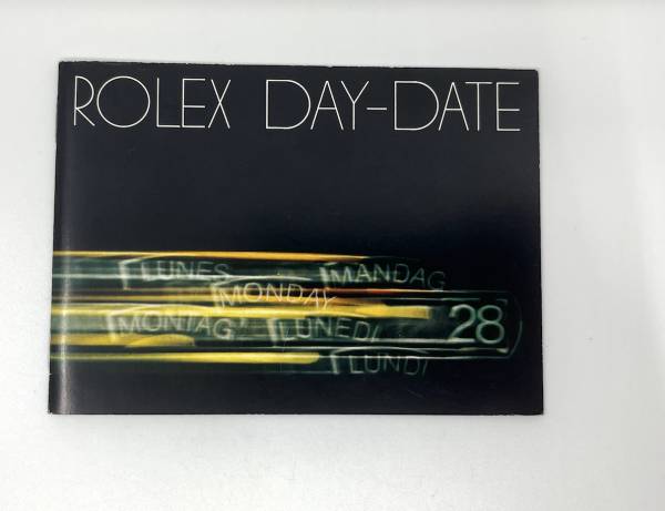 Rolex Day-Date Booklet von 1980 