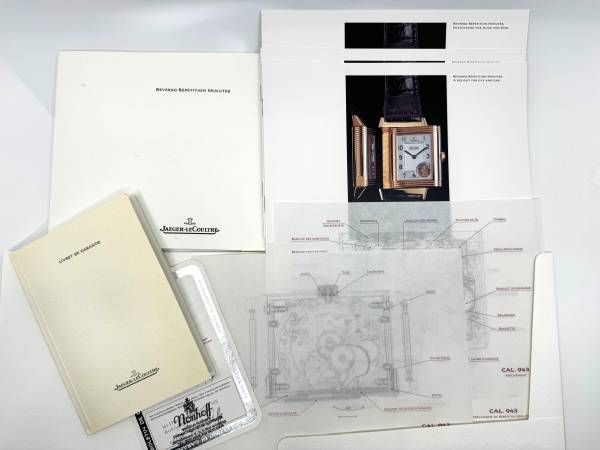 Jaeger-LeCoultre limitierte Reverso Ref. 270.2.73 Zertifikat & Limitierungsmappe & Dokumente