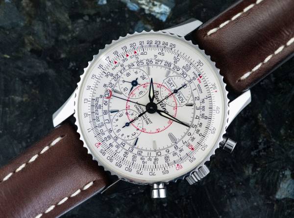 Breitling A21330 Navitimer Montbrillant Datora tolles Full Set Stahl