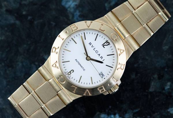 Bulgari LCV 35 G Diagono Gelbgold original Goldarmband 170 gr Full Set