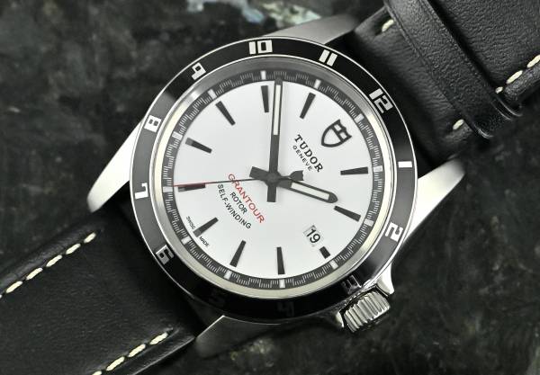 Tudor 20500N Grantour Date white dial Stahl LC100 Full Set 2012