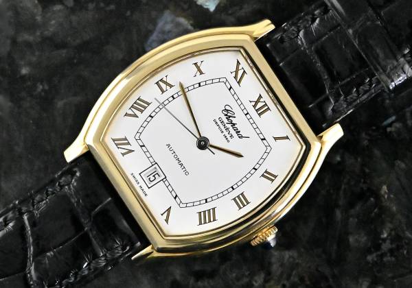 Chopard 2247 Tonneau Date Automatik Gelbgold Full Set 2002