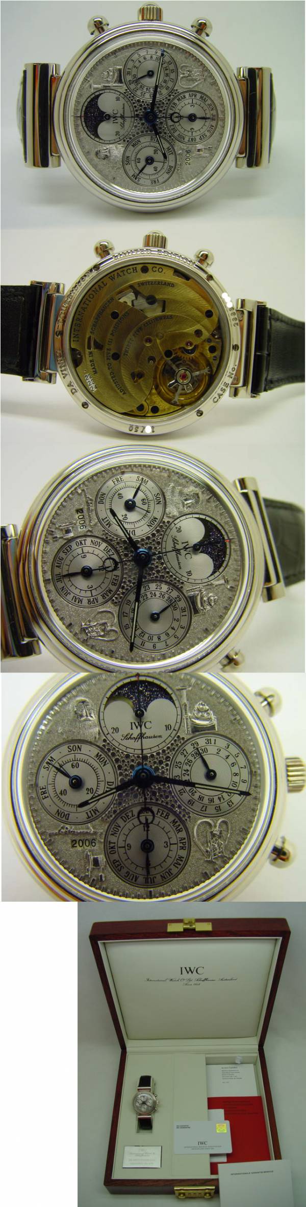 IWC 3752 Da Vinci Chronograph Ewiger Kalender Tourbillon Full Set
