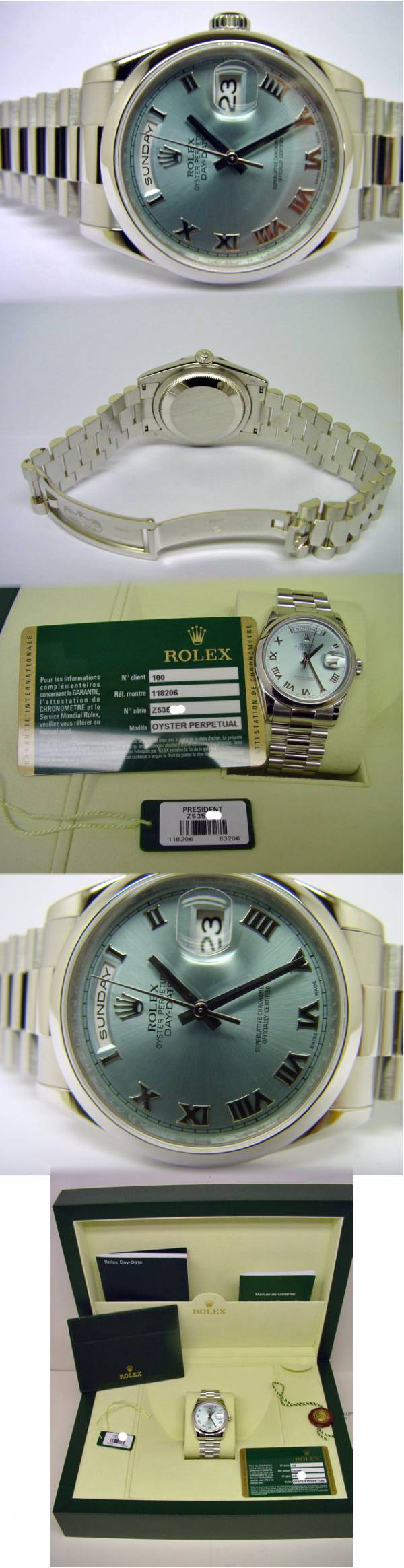 Rolex DAY-DATE Chronometer in Platin