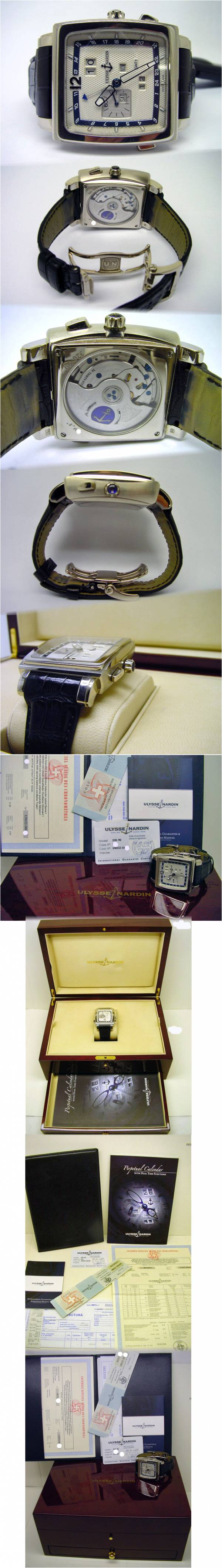Ulysse Nardin QUADRATO Dual Time Perpetual Weißgold