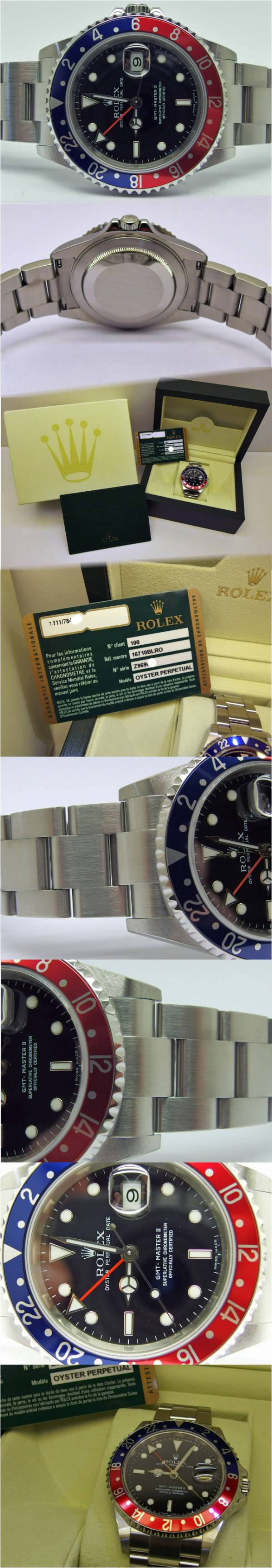 Rolex GMT- MASTER II  Kaliber 3186 Ref. 16710BLRO