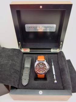 Panerai seltene MARINA 037 Ghost Stahl Full Set  Image 11