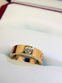 Cartier LOVE Ring mit 3 Brillanten Box und Zertifikat 2013 Abbildung 8