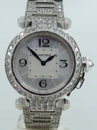 Cartier Pasha de Cartier 32 Joaillerie Weißgold Abbildung 8