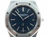 Audemars Piguet Royal Oak blue Boutique 15202 AP Logo  Image 8