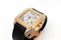 Cartier SANTOS 100 Chronograph | Diamant Pavé | Roségold | Referenz WM502351 Abbildung 17