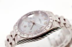 Rolex DAY-DATE Platin | 118366 | Baguette Lünette | Full Set | Rolex Service 2019 Abbildung 17