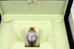Rolex DAY-DATE Platin | 118366 | Baguette Lünette | Full Set | Rolex Service 2019 Abbildung 20