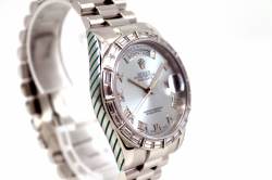 Rolex DAY-DATE Platin | 118366 | Baguette Lünette | Full Set | Rolex Service 2019 Abbildung 9
