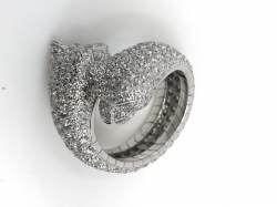 Cartier Panthère de Cartier Ring | Weißgold | ca. 7 ct Pavè | Diamanten Smaragde Onyx Abbildung 7