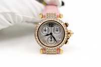 Cartier Pasha de Cartier 32 Chrono | orig. Diamantbesatz | Gelbgold | Ref. WJ12061G Abbildung 7