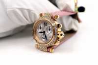Cartier Pasha de Cartier 32 Chrono | orig. Diamantbesatz | Gelbgold | Ref. WJ12061G Abbildung 9