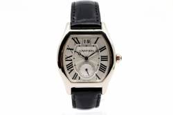 Cartier Tortue XL | Flinqué Zifferblatt | Weißgold | Ref. W1556233 | Box und Zertifikat Abbildung 6