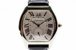 Cartier Tortue XL | Flinqué Zifferblatt | Weißgold | Ref. W1556233 | Box und Zertifikat Abbildung 9