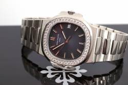 seltene Jumbo NAUTILUS | 5713|1G in Weißgold | original Diamant Lünette Image 10