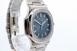 seltene Jumbo NAUTILUS | 5713|1G in Weißgold | original Diamant Lünette Image 16