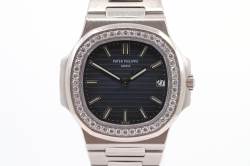 seltene Jumbo NAUTILUS | 5713|1G in Weißgold | original Diamant Lünette Image 5