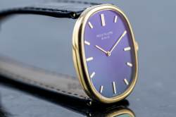 Patek Philippe ELLIPSE D'OR | Ref. 3848 | passende Manschettenknöpfe | blue Cobalt Sunburst Image 6