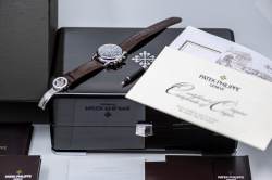 Patek Philippe 3970EP Chronograph Ewiger Kalender seltene Ausführung Platin Image 9
