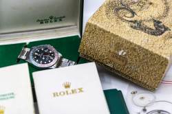 Rolex GMT MASTER 1675 PEPSI | long E | MK1 Dial | Full Set | double punched Papers Abbildung 10