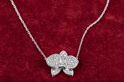 Cartier CARESSE D'ORCHIDÉES par Cartier Collier | Weißgold | Diamant Pavé Abbildung 4