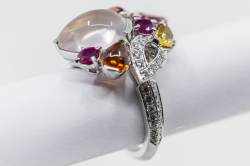 Cartier DÉLICES DE CARTIER SORBET Set | Collier | Ring | Ohranhänger | Multi Gem Diamant Abbildung 12