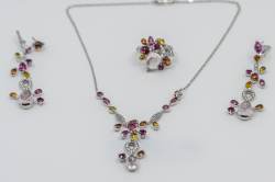 Cartier DÉLICES DE CARTIER SORBET Set | Collier | Ring | Ohranhänger | Multi Gem Diamant Abbildung 14