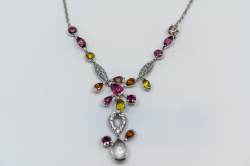 Cartier DÉLICES DE CARTIER SORBET Set | Collier | Ring | Ohranhänger | Multi Gem Diamant Abbildung 19