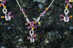 Cartier DÉLICES DE CARTIER SORBET Set | Collier | Ring | Ohranhänger | Multi Gem Diamant Abbildung 7