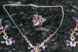 Cartier DÉLICES DE CARTIER SORBET Set | Collier | Ring | Ohranhänger | Multi Gem Diamant Abbildung 8