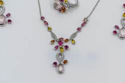 Cartier DÉLICES DE CARTIER SORBET Set | Collier | Ring | Ohranhänger | Multi Gem Diamant Abbildung 9