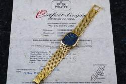 ELLIPSE D'OR | Ref. 3848 | orig. Goldband | blue Cobalt Sunburst Abbildung 3