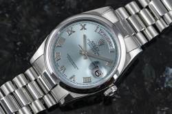 Rolex DAY-DATE Chronometer | 118206 | Platin Ice Blue | Full Set 2017 | LC100 Image 18