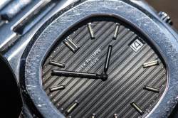 Patek Philippe 3700 Vintage Jumbo Nautilus Type 7 Serif Korkbox und PP Service Image 14