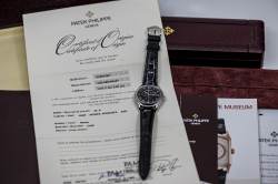 Patek Philippe 5035P Jahreskalender Noir Romaines Platin Full Set 1999 Image 10
