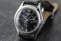 Patek Philippe 5035P Jahreskalender Noir Romaines Platin Full Set 1999 Image 12