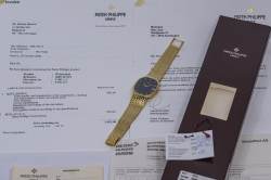 Patek Philippe 3605 Ellipse d'or Date blue dial PP Servicerechnung 2008 Image 11