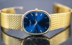 Patek Philippe 3605 Ellipse d'or Date blue dial PP Servicerechnung 2008 Image 12