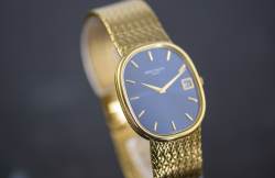 Patek Philippe 3605 Ellipse d'or Date blue dial PP Servicerechnung 2008 Image 14